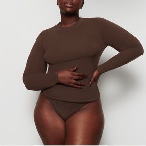 Skims Fits Everybody Long Sleeve - Cocoa